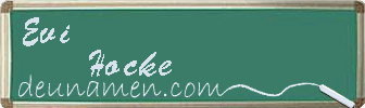 Evi Hocke Visitenkarte